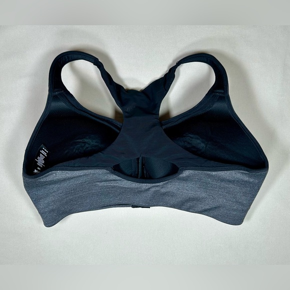 Avia Zip Up Sports High Intensity Full Coverage Bra Black Gray 38D - Picture 2 of 9